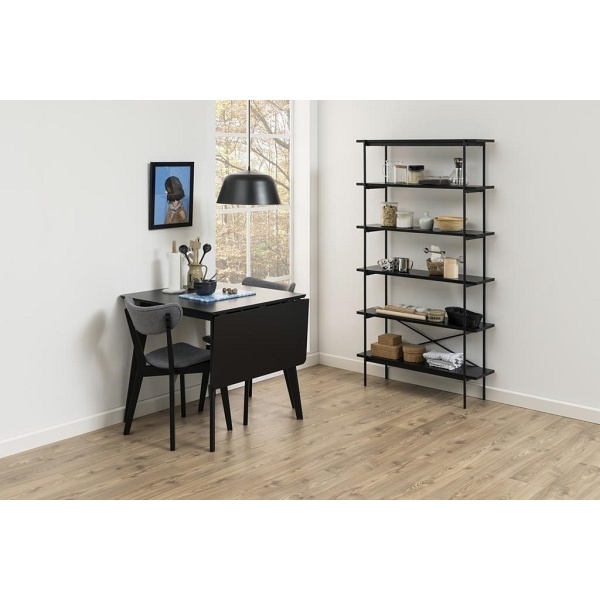 Krzesło Roxby tapicerowane szare/czarne - ACTONA